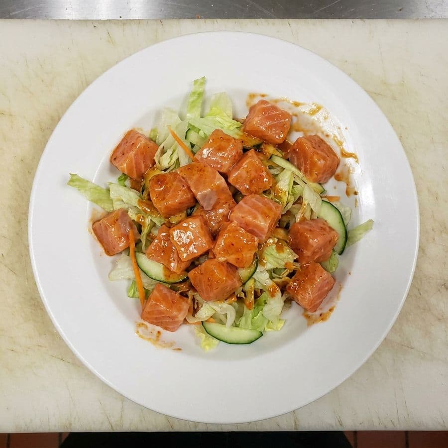 Spicy Salmon Sashimi