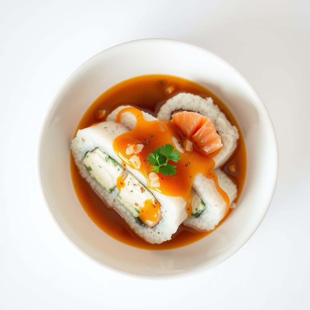 Spicy Salmon Cream Cheese Roll